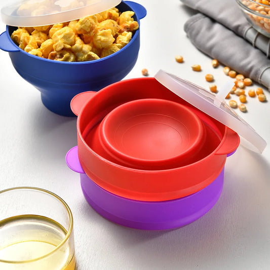 Foldable Silicone Popcorn Bowl