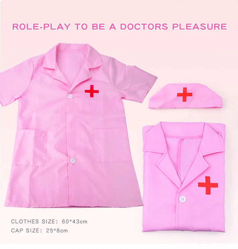Children'S Family Doctor Suit Short/ Long Sleeved