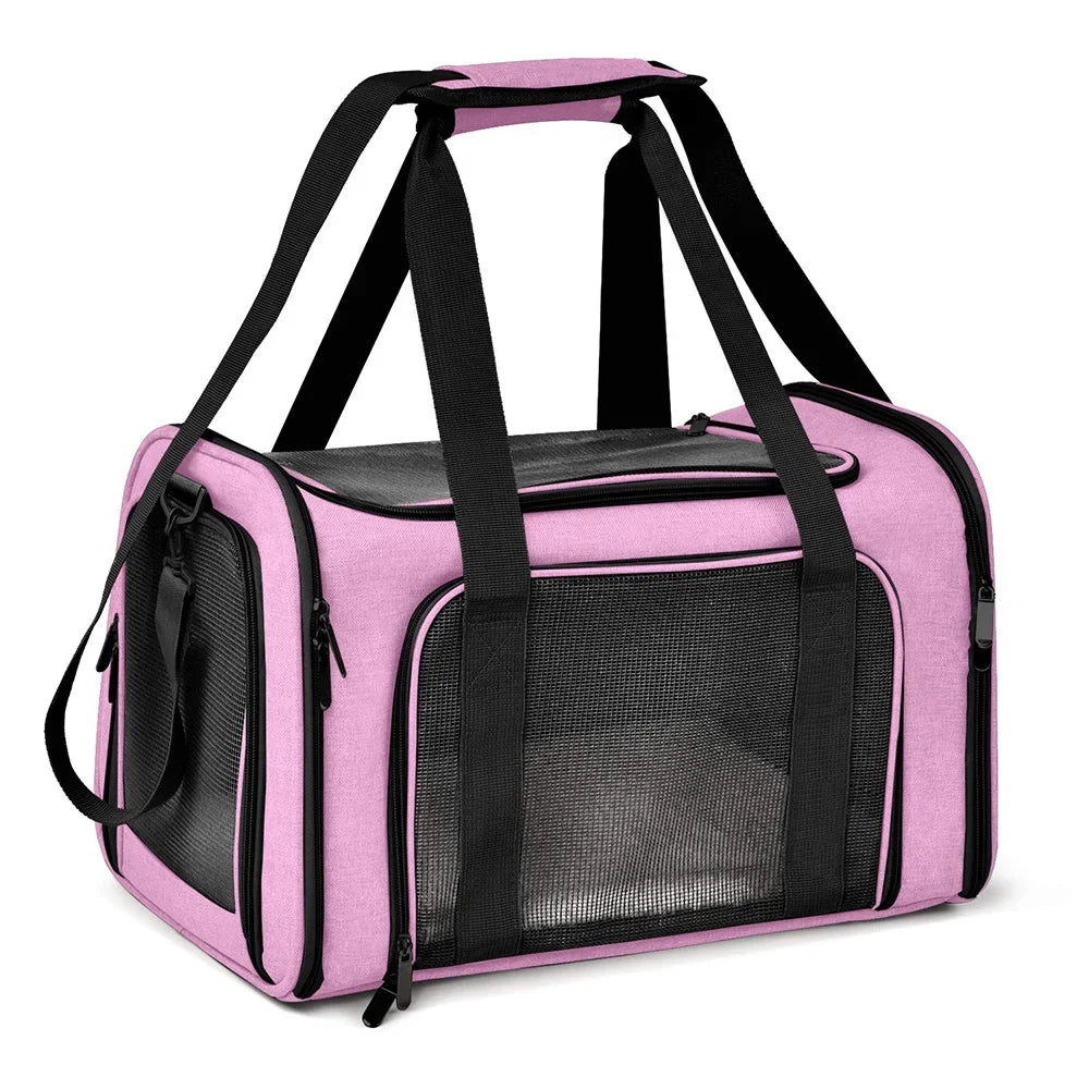 Airline Approved Soft-Sided Pet Carrier Bag for Small Dogs & Cats