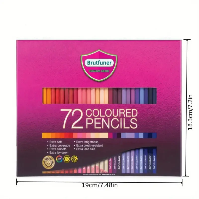 Brutfuner Colored Pencils 72 Count, Oil Based