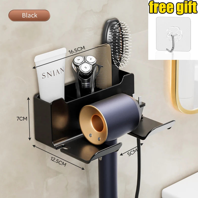 Wall Mounted Hair Dryer Holder