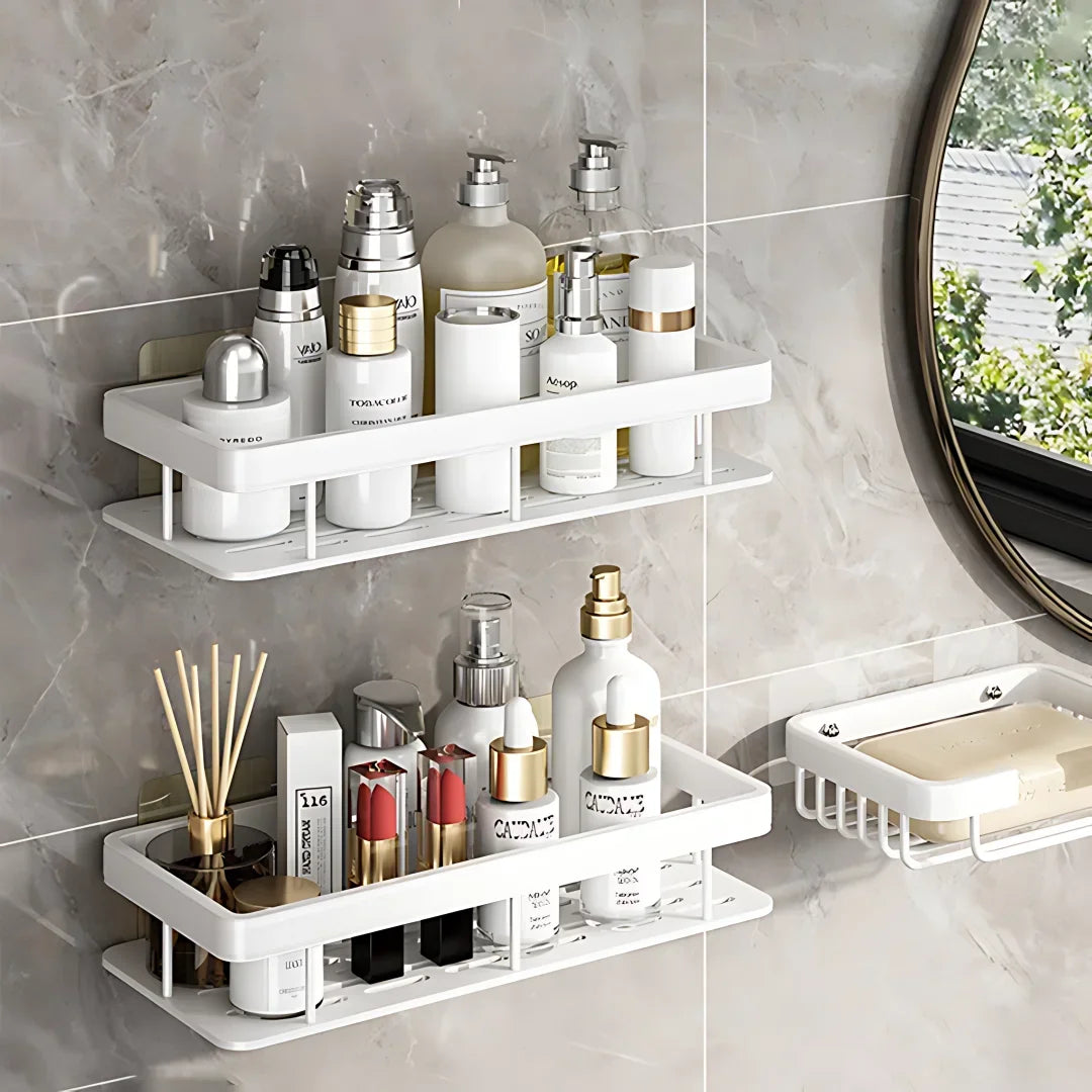 2Pcs Bathroom Shelf Kitchen Storage Organizer