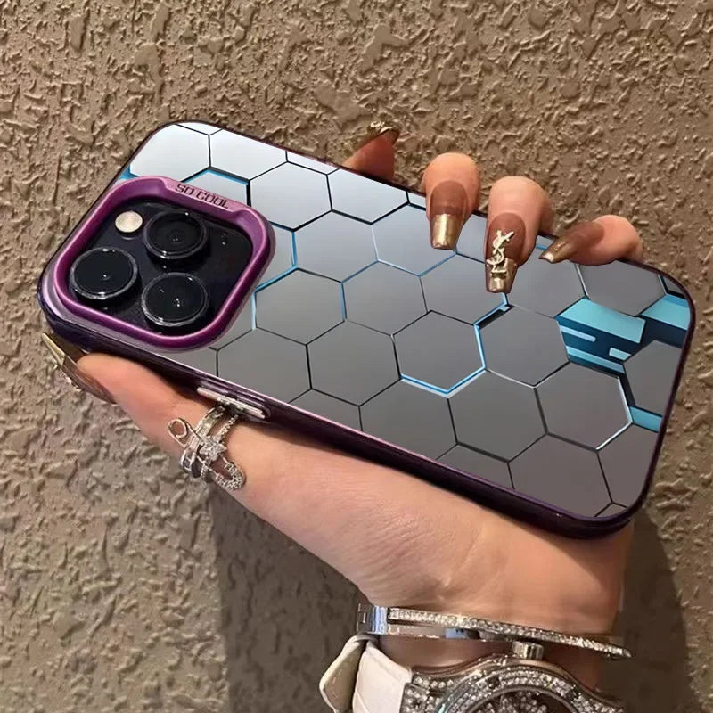 Building Design Laser Phone Case For iPhone