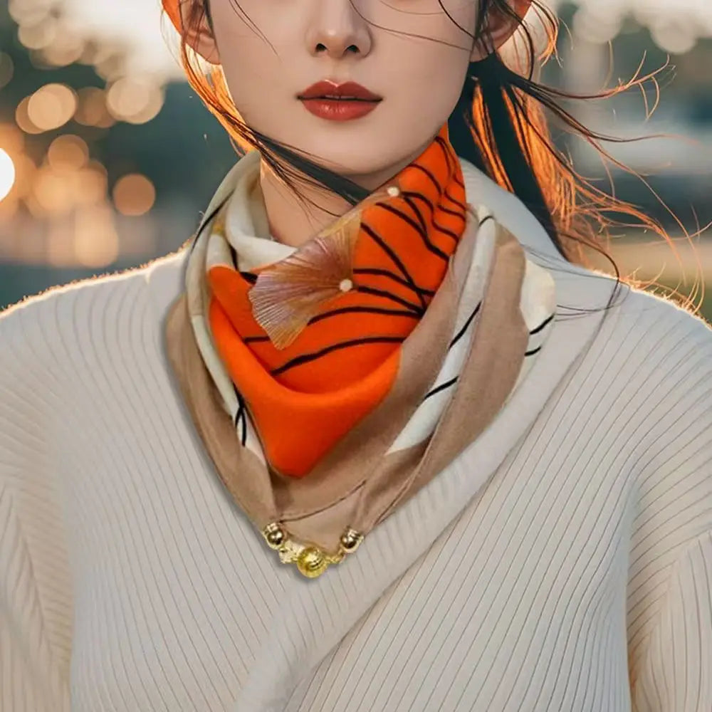 Luxury Design Magnetic Square Scarf