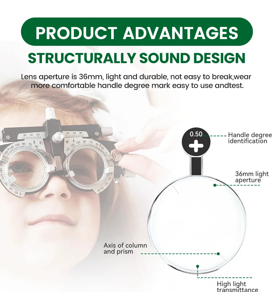 22Pcs Progressive Trial Lens Set