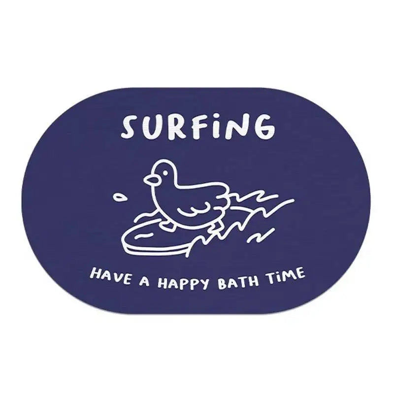 Cute Duck Diatomite Non-Slip Floor Mat