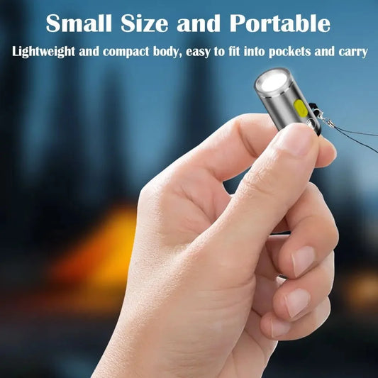 Mini USB-C LED Keychain Flashlight