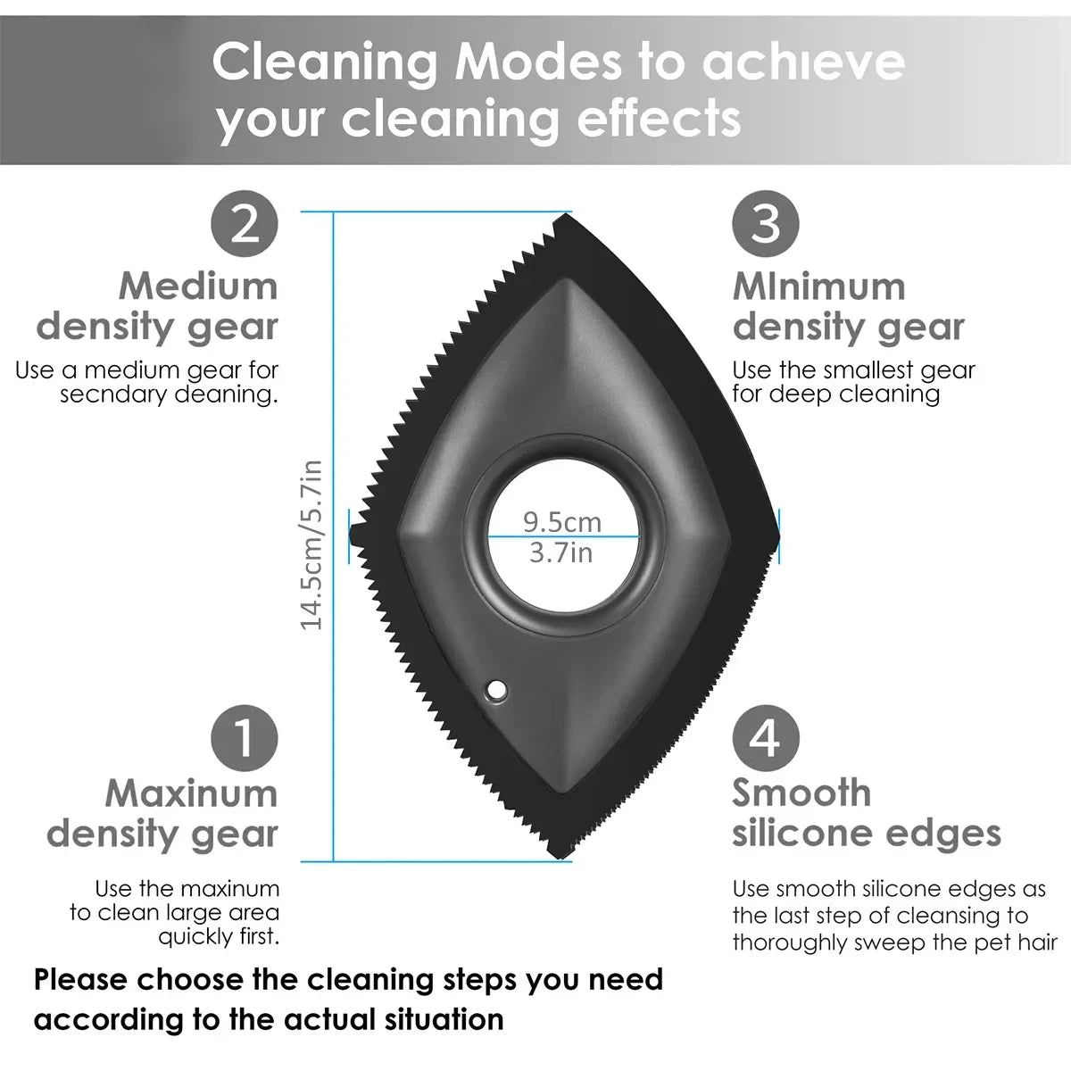 4 Modes Pet Hair Remover