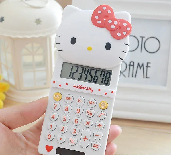 Kawaii Hello Kitty Cute Sanrio Portable Pocket Calculator