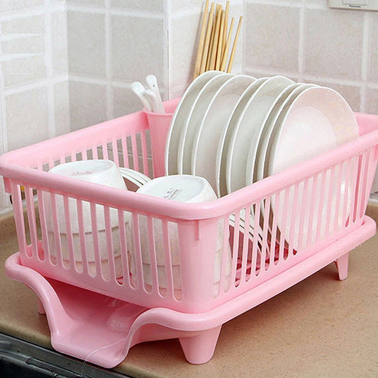 Kitchen Dish Drying Rack with Drain Board
