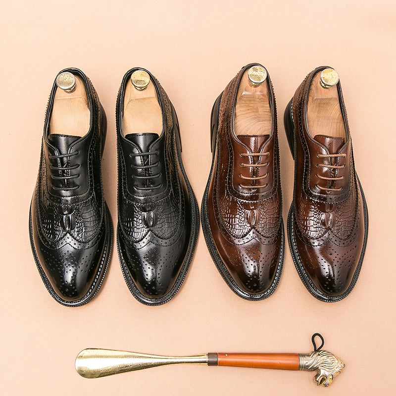 Luxury Men Brogue Shoes