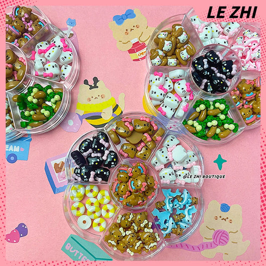 Kawaii 70Pcs Hello Kitty Nail Decorations