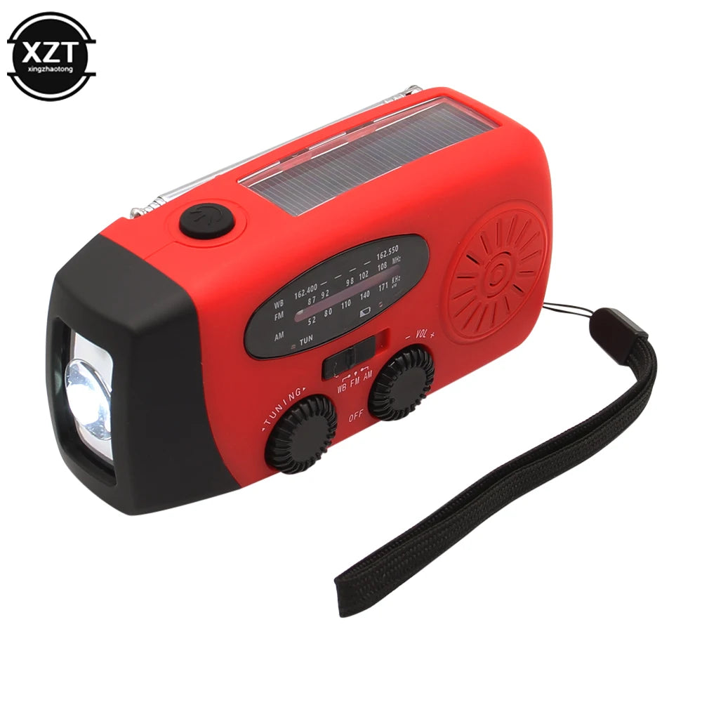 Mini Portable AM/FM Radio With Multifunctional Flashlight