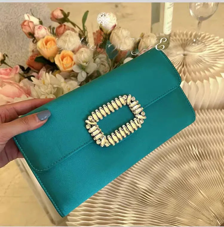 Satin Prom Evening Clutch Bag