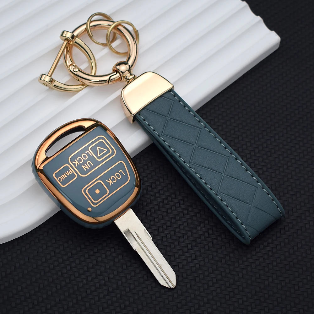 2/3 Buttons TPU Car Key Case Cover For Toyota FJ Cruiser Land 2008-2014 Yaris