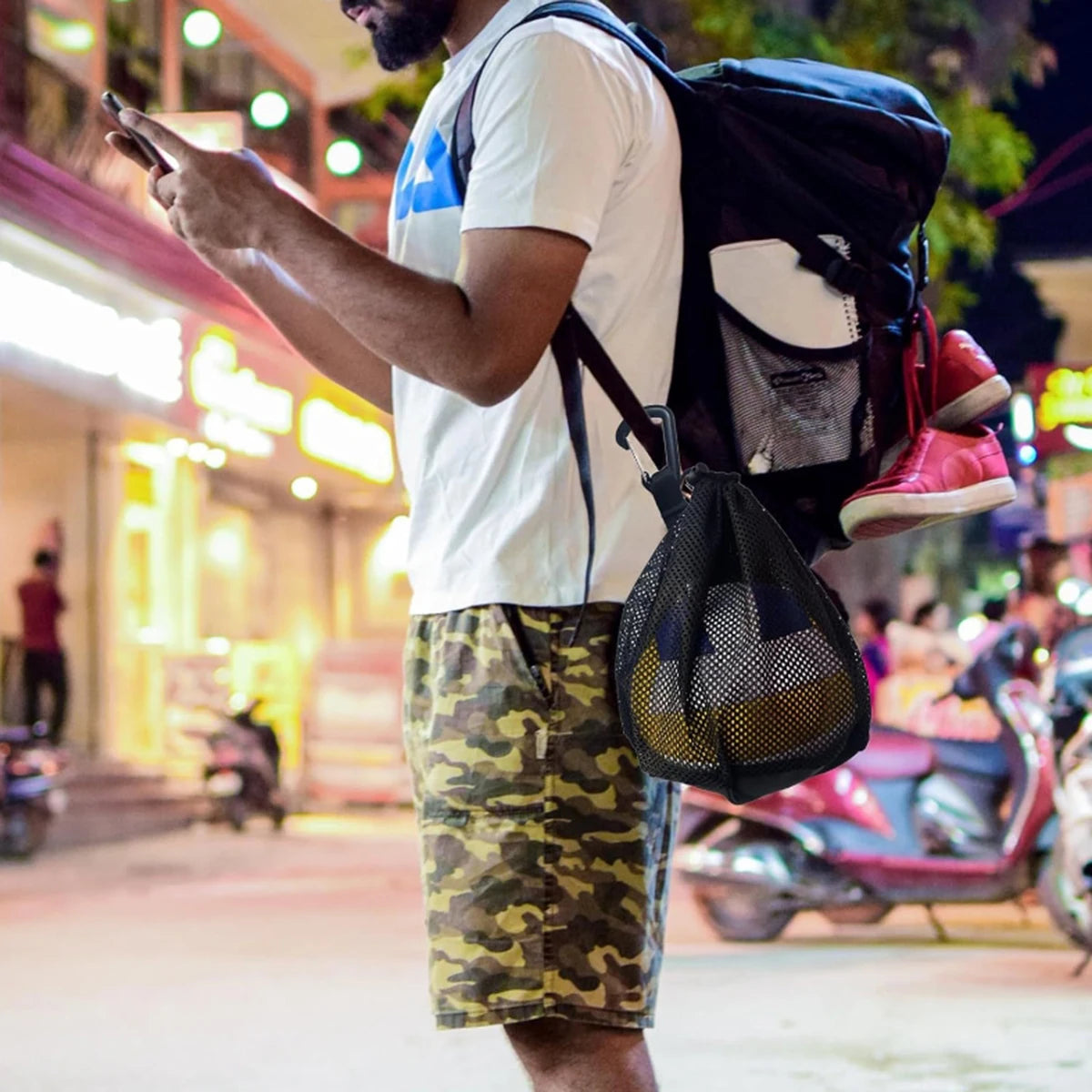 Portable Basketball Net Bag