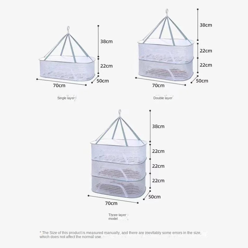 1.2.3Layer Breathable Quick Drying Hanging Net Holder