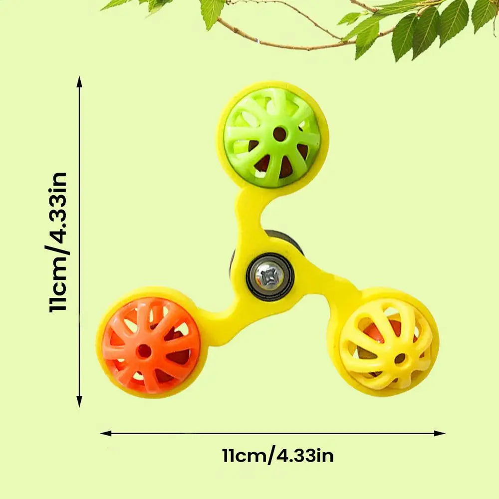 Rotating Windmill Bird Toy with Bells