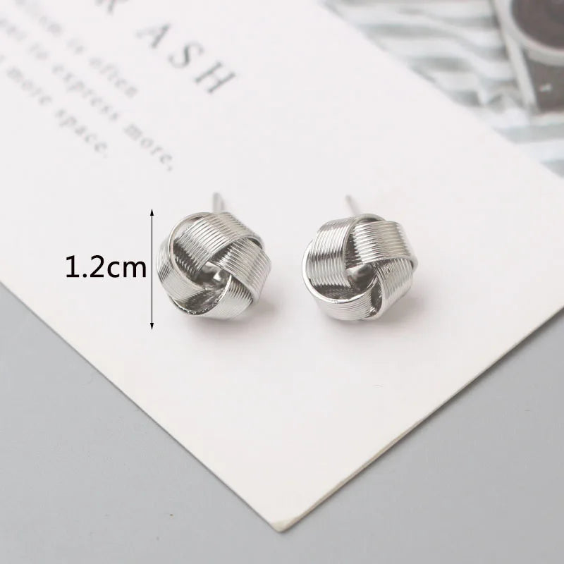 Metal Stud Earrings