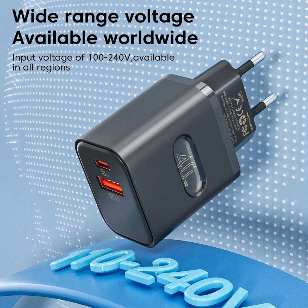 Olaf 40W USB C Quick Charger Adapter