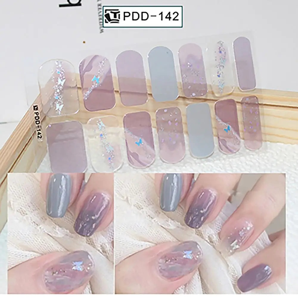 14Strips Gel Nail Stickers