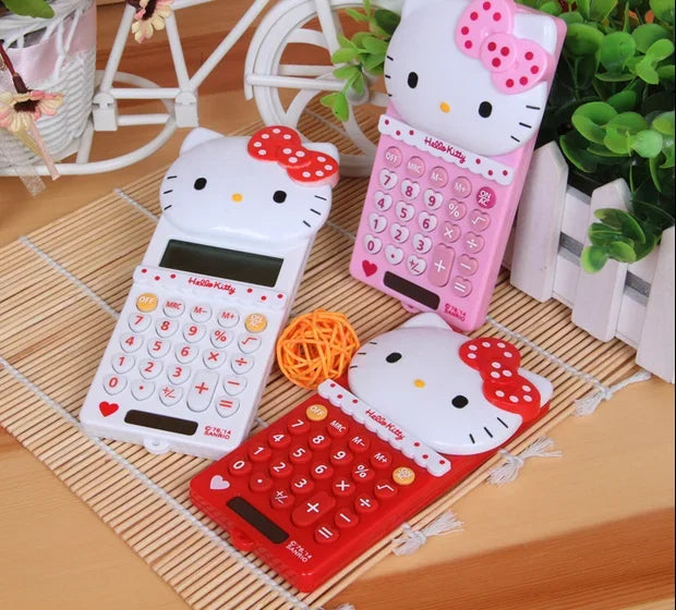 Kawaii Hello Kitty Cute Sanrio Portable Pocket Calculator