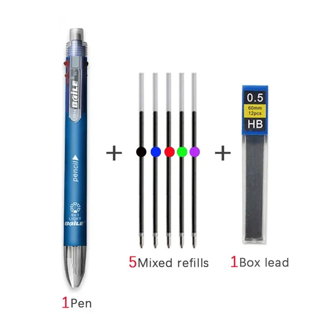 Automatic Pencil Multifunction Pencil With  5 Colors replacement