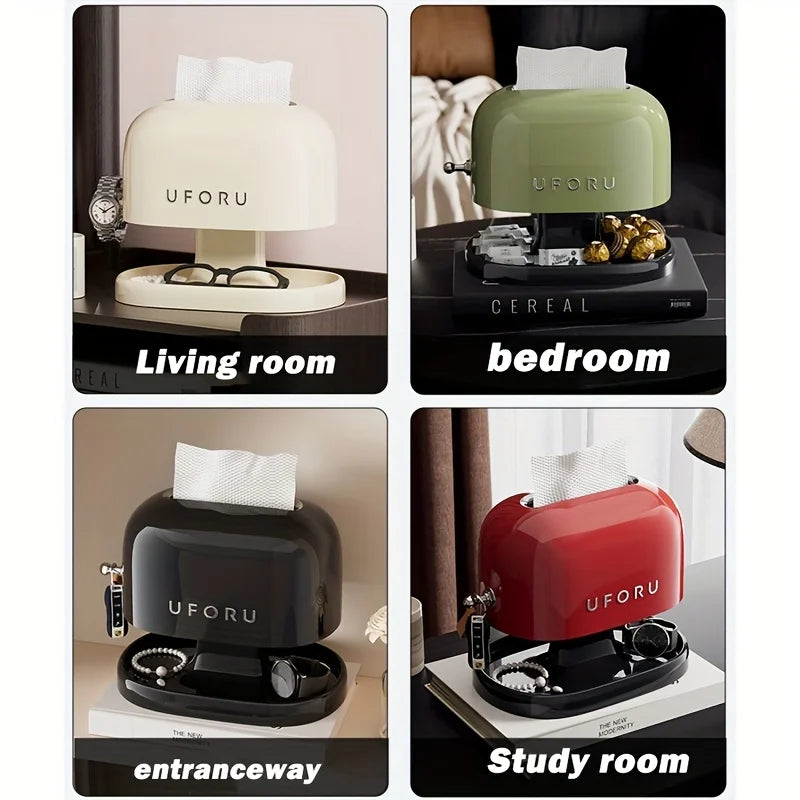 Retro Tissue Box Storage Container