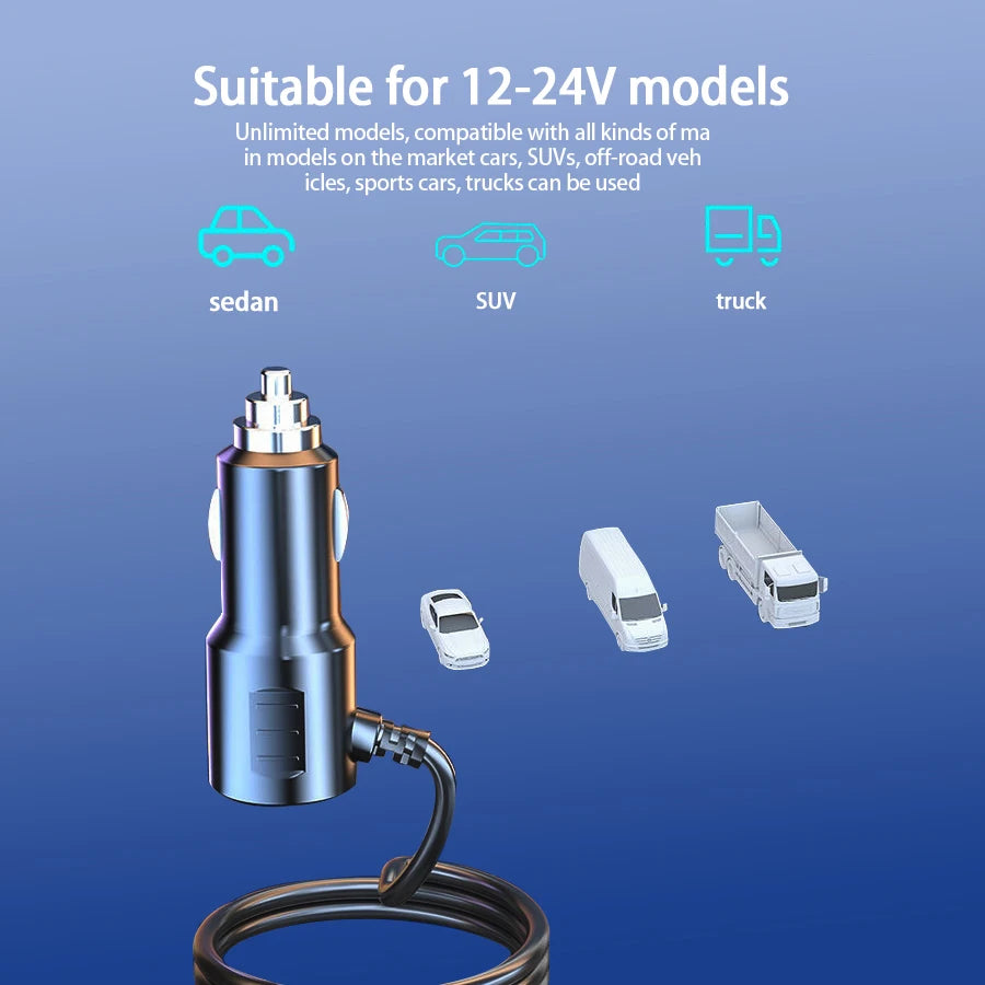 120W 4-Port Car Charging Adapter