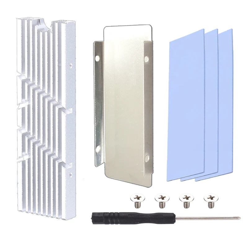 Aluminum M.2 SSD Cooler for NVMe NGFF 2280 SSDs – Thermal Cooling Heatsink