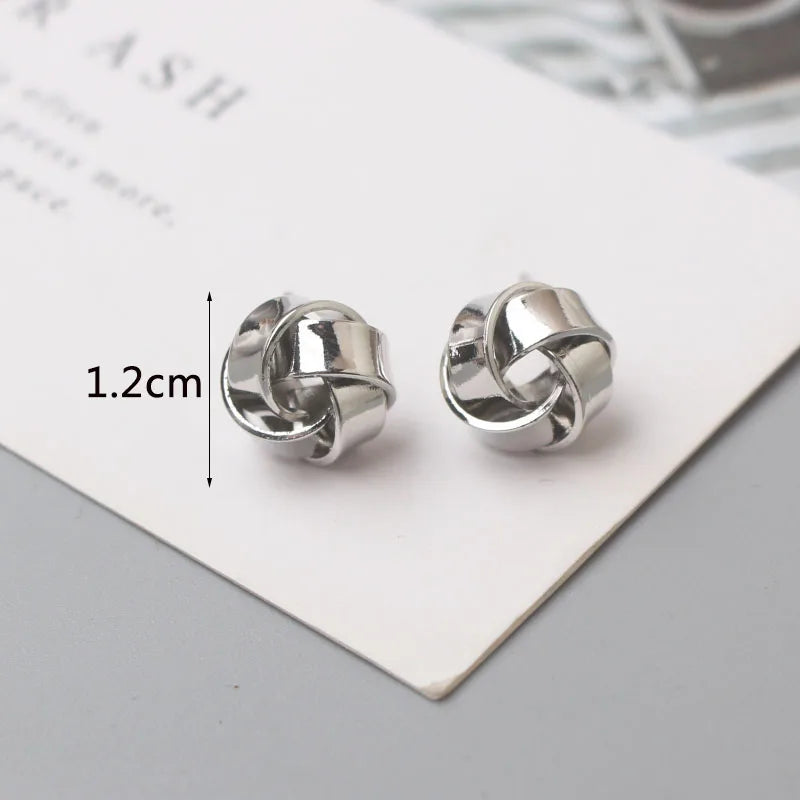Metal Stud Earrings