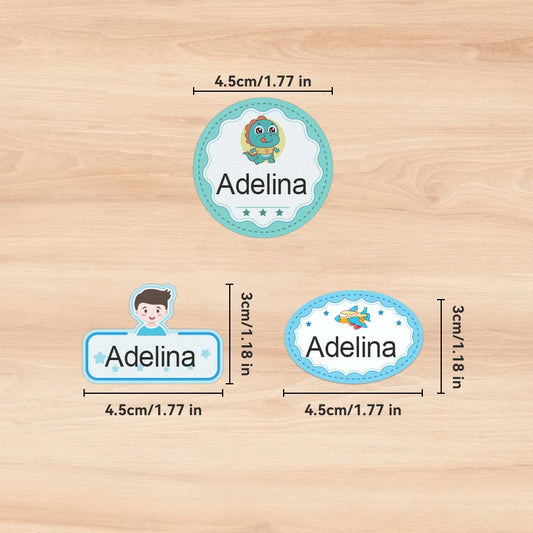 Custom Kids School Name Tags
