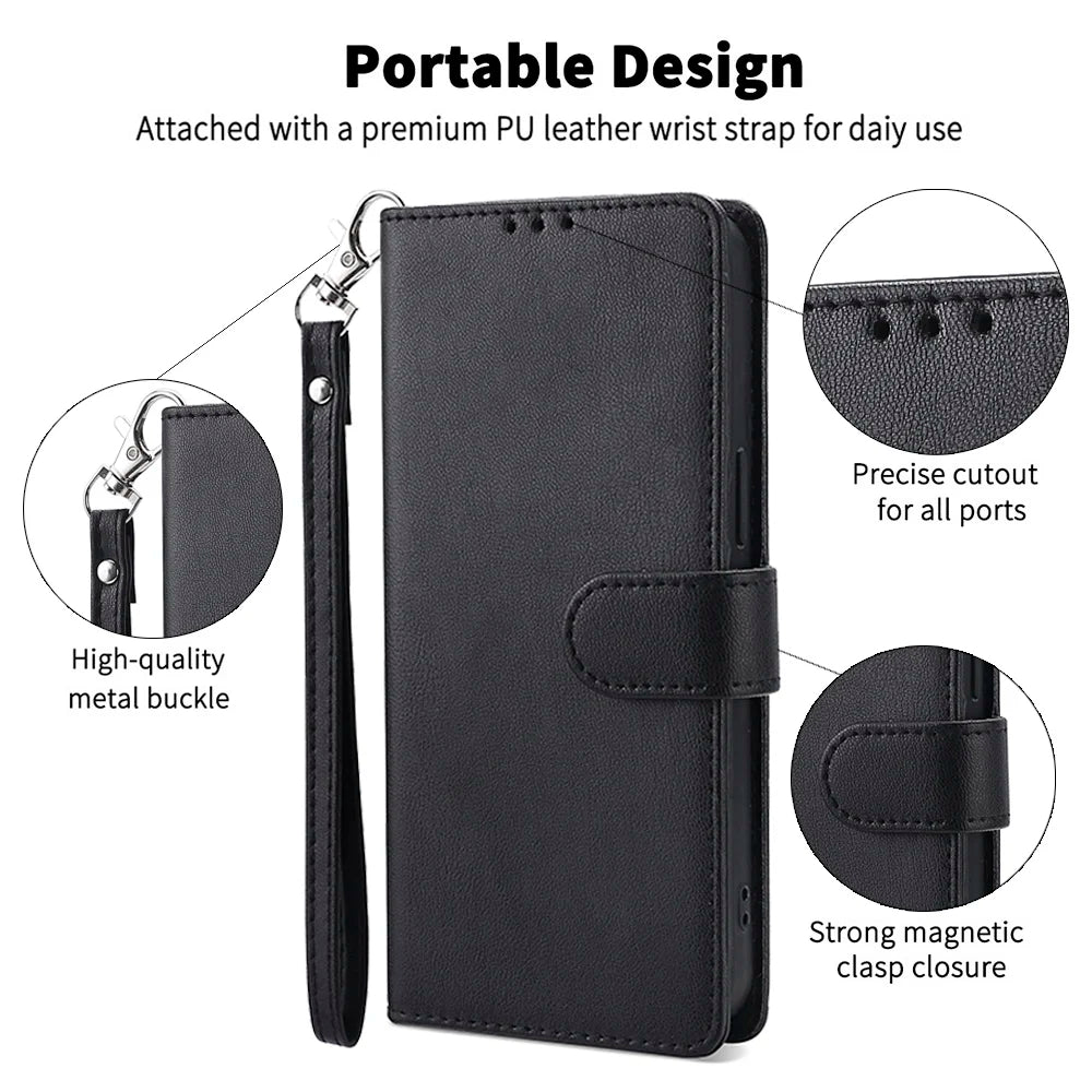 Leather Magnetic Phone Case For Xiaomi Redmi