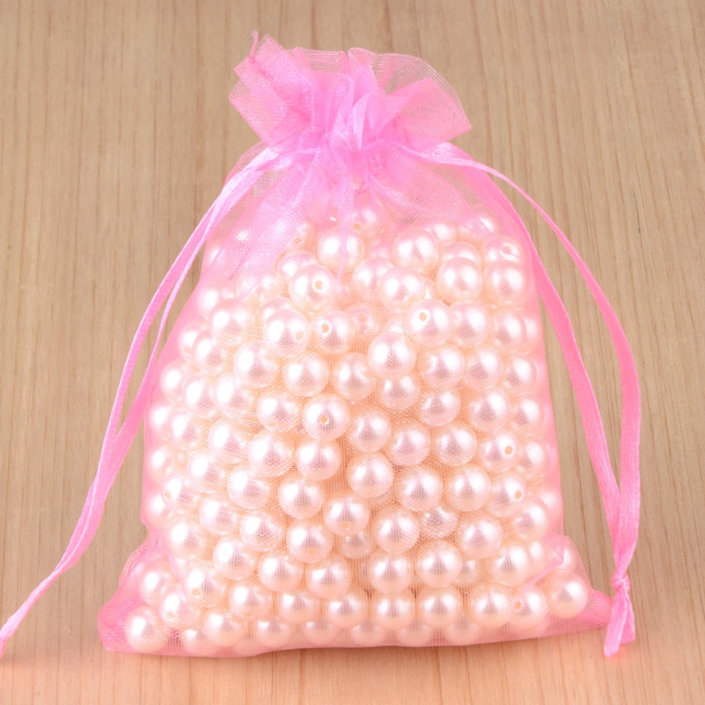 100pcs 24 Colors Jewelry Packaging Bag 5*7 7*9 9*12 10*15cm