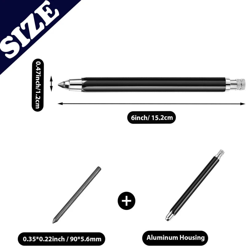 1Pack 5.6 mm Lead 2B/4B/6B/8B Graphite Lead Refill