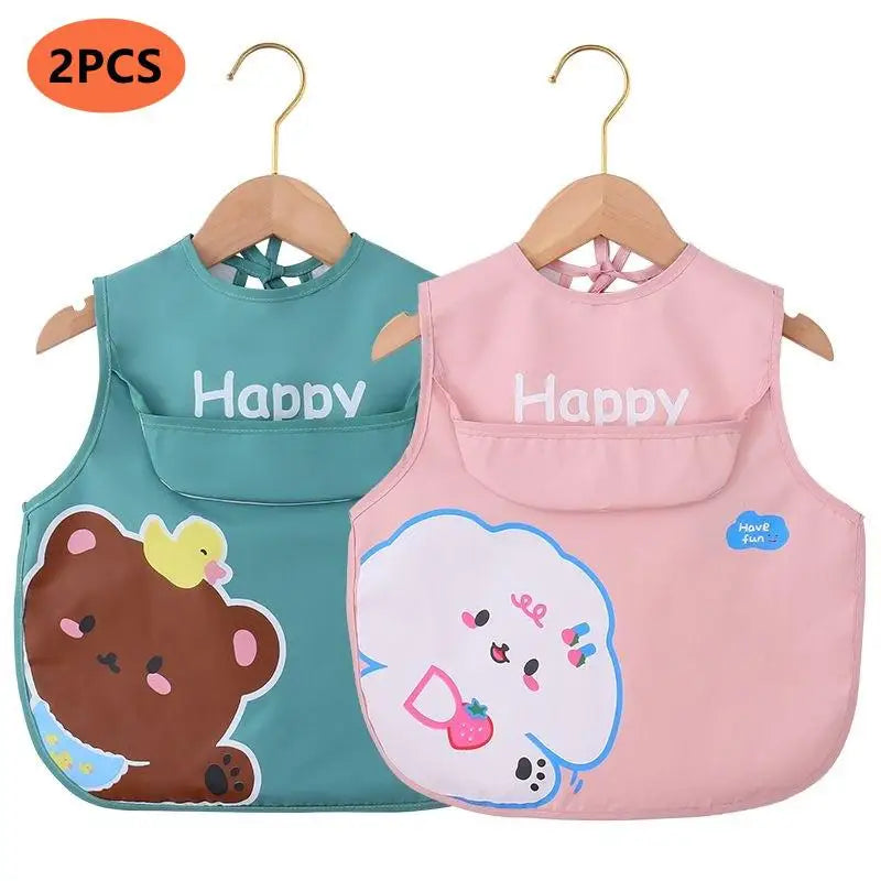 2Pcs/1Pc Feeding Baby Bib