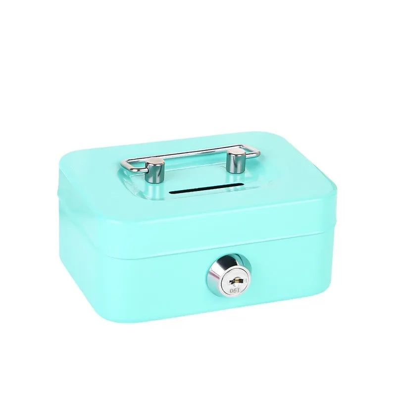 Portable Lockable Metal Cash Box