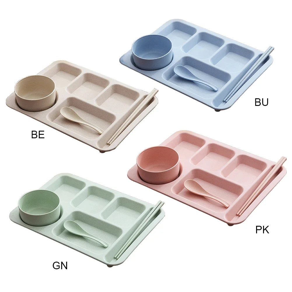 1Set Student Meal Plate