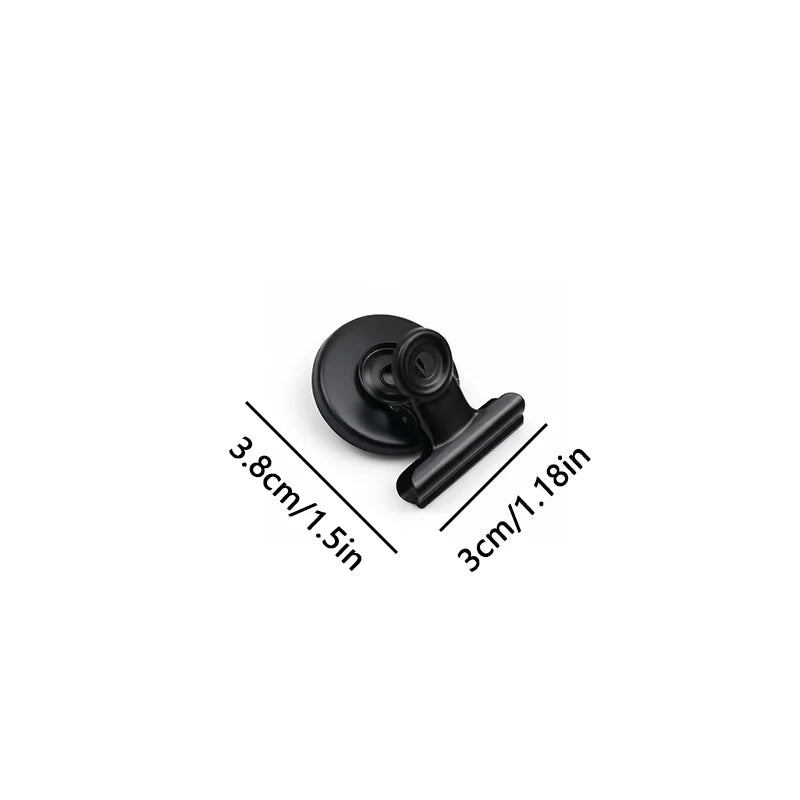 Heavy-Duty Stainless Steel Magnetic Memo Clips for Home & Office