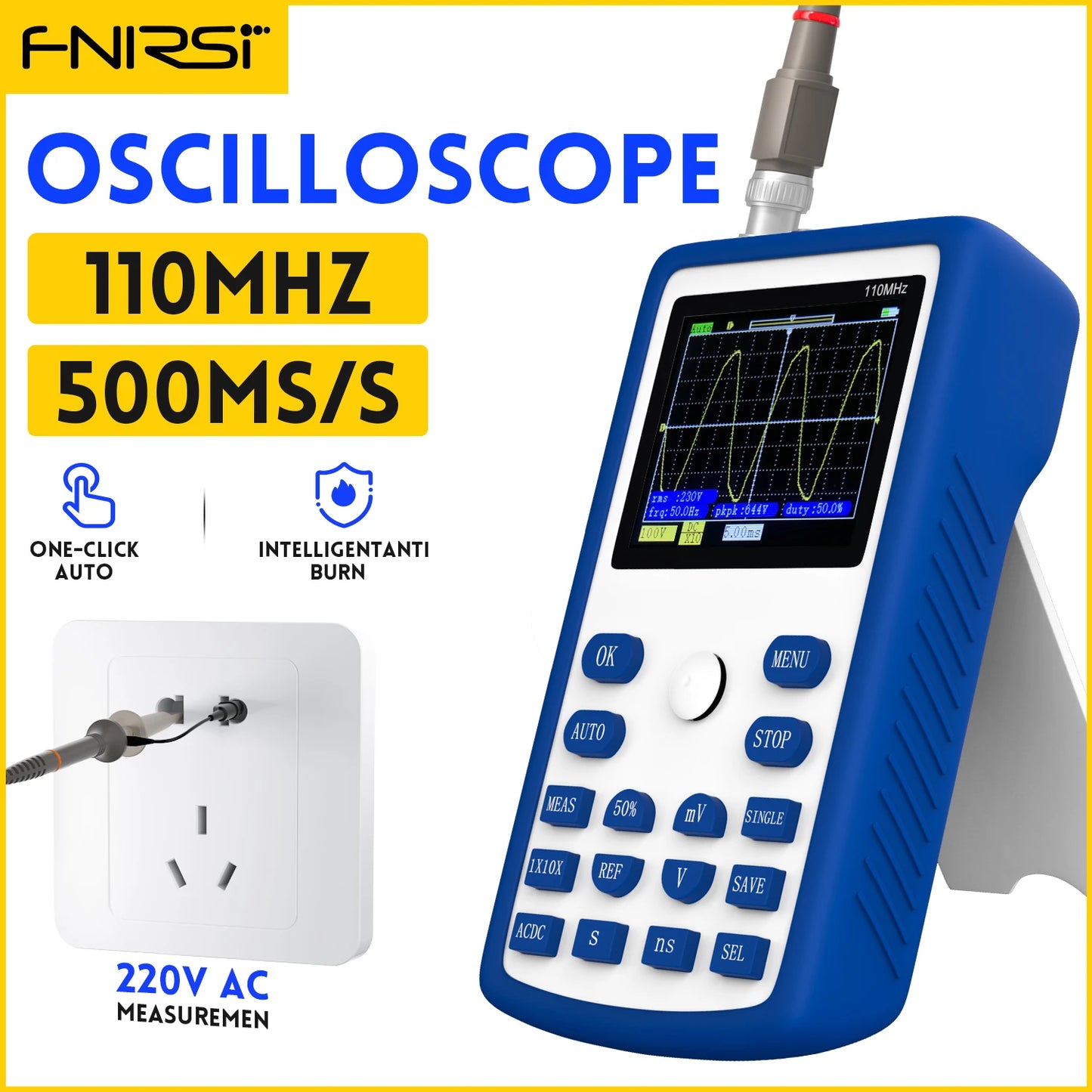 FNIRSI 1C15 Professional Digital Oscilloscope