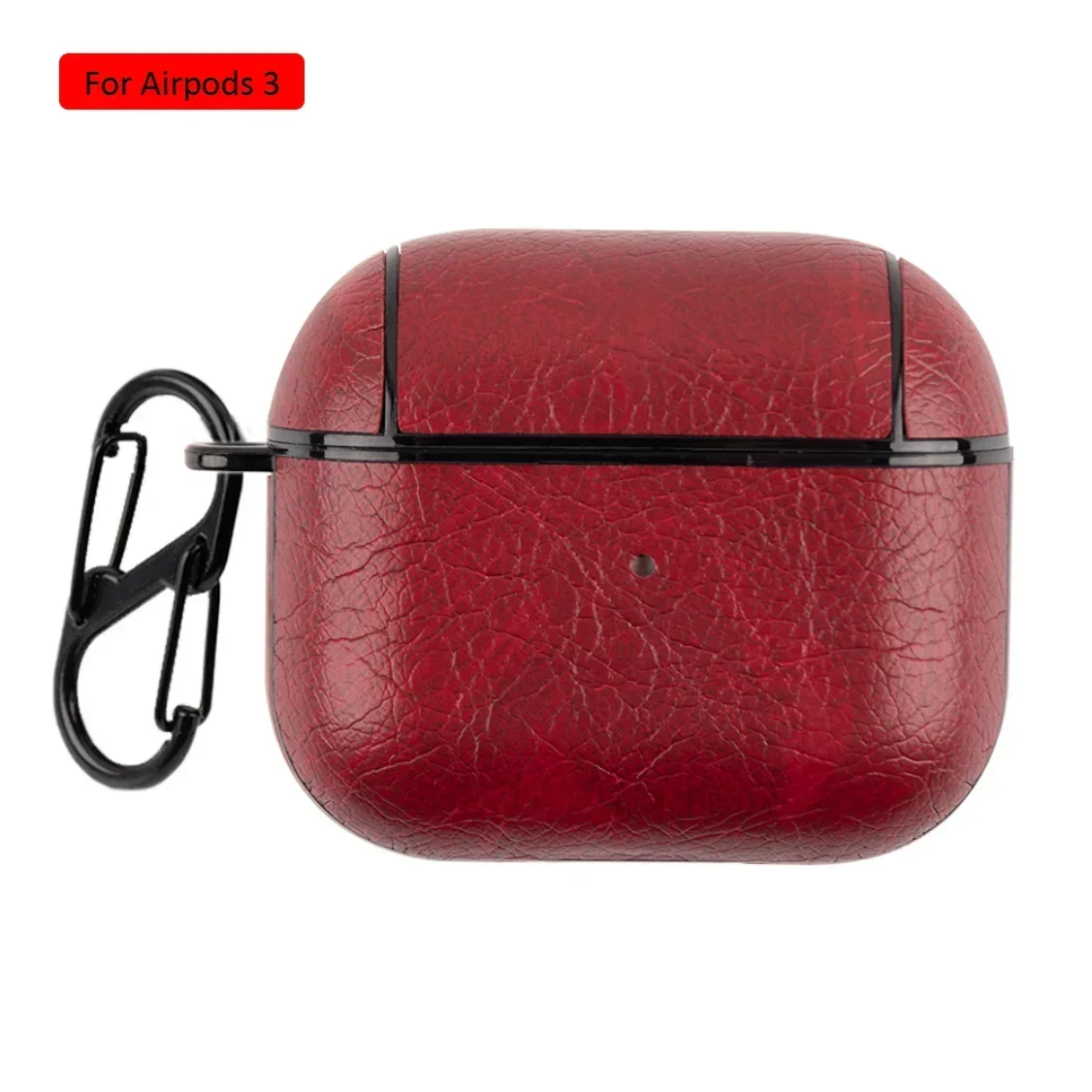 PU Leather Earphone Case For Apple AirPods With Keychain
