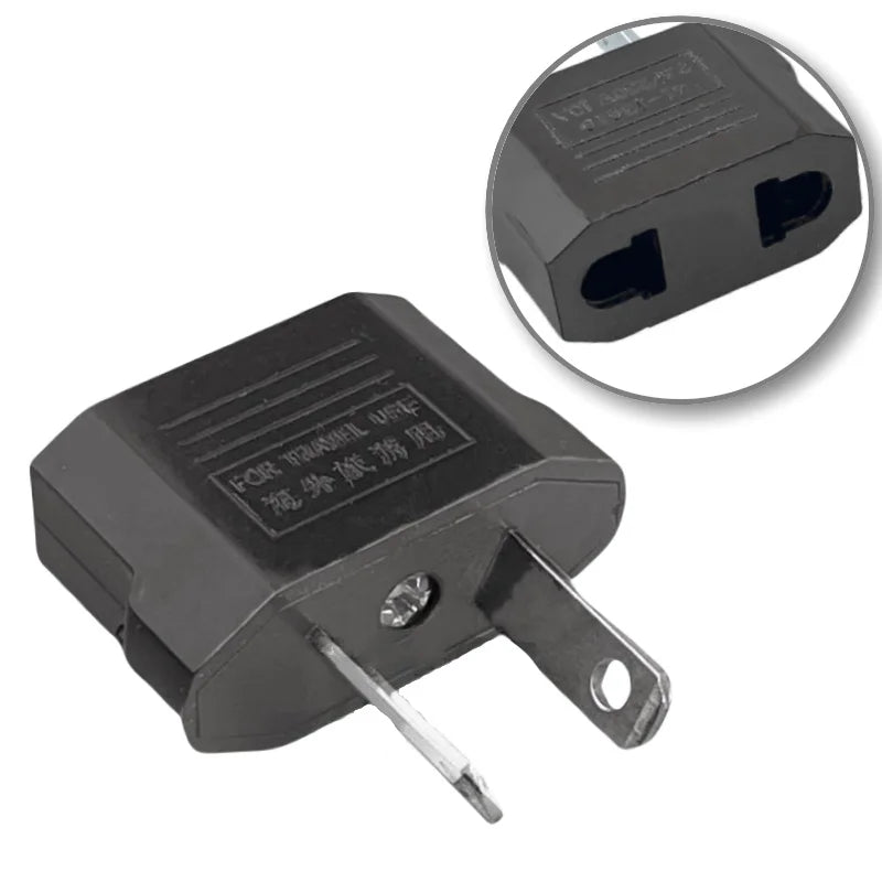 US to EU Travel Plug Adapter