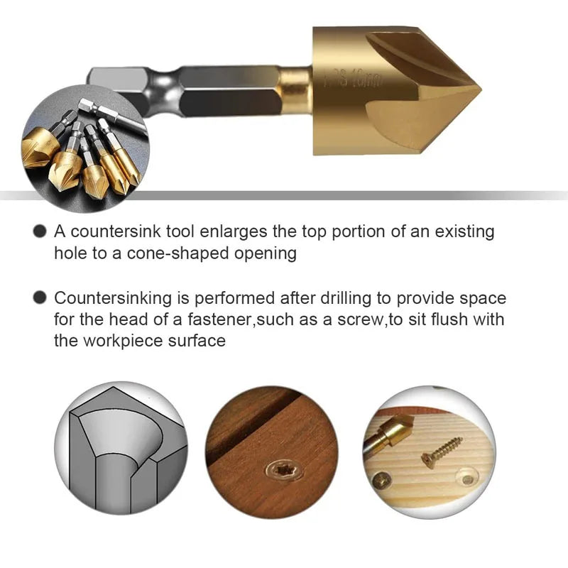 Countersink Drill Bit Set Chamfer