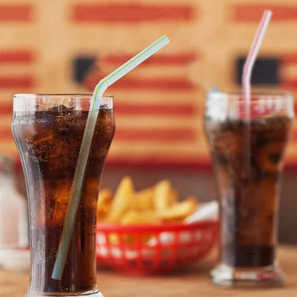 50-3000Pcs Multicolor Drinking Straws