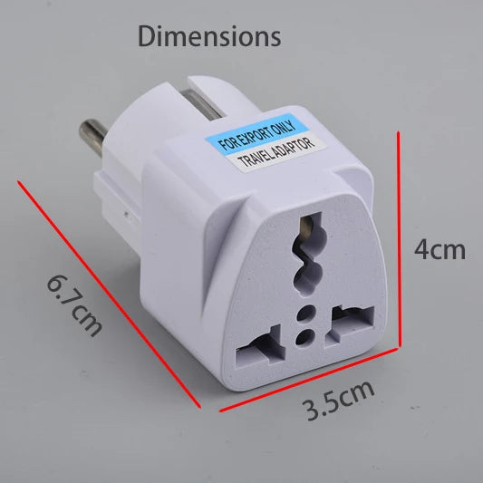 Universal EU Travel Plug Adapter