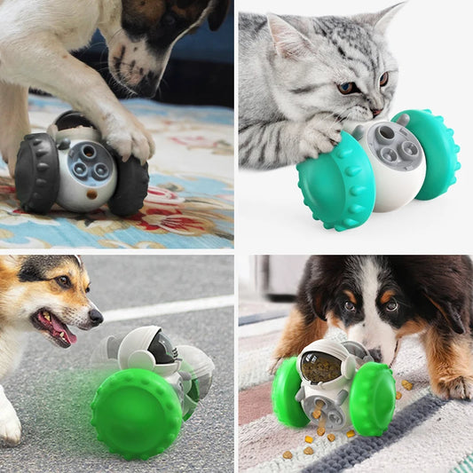 Interactive Dog & Cat Treat Dispensing Tumbler Toy