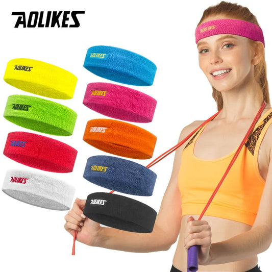 AOLIKES High Quality Cotton Sweat Headband