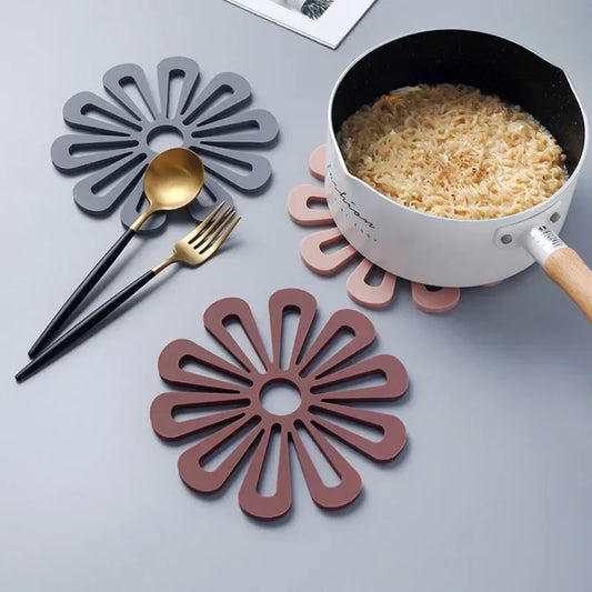 Kitchen Mat Flower Shape Pot Holders