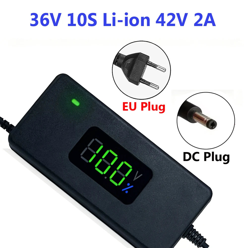 Smart Lithium Battery Charger with LED Display