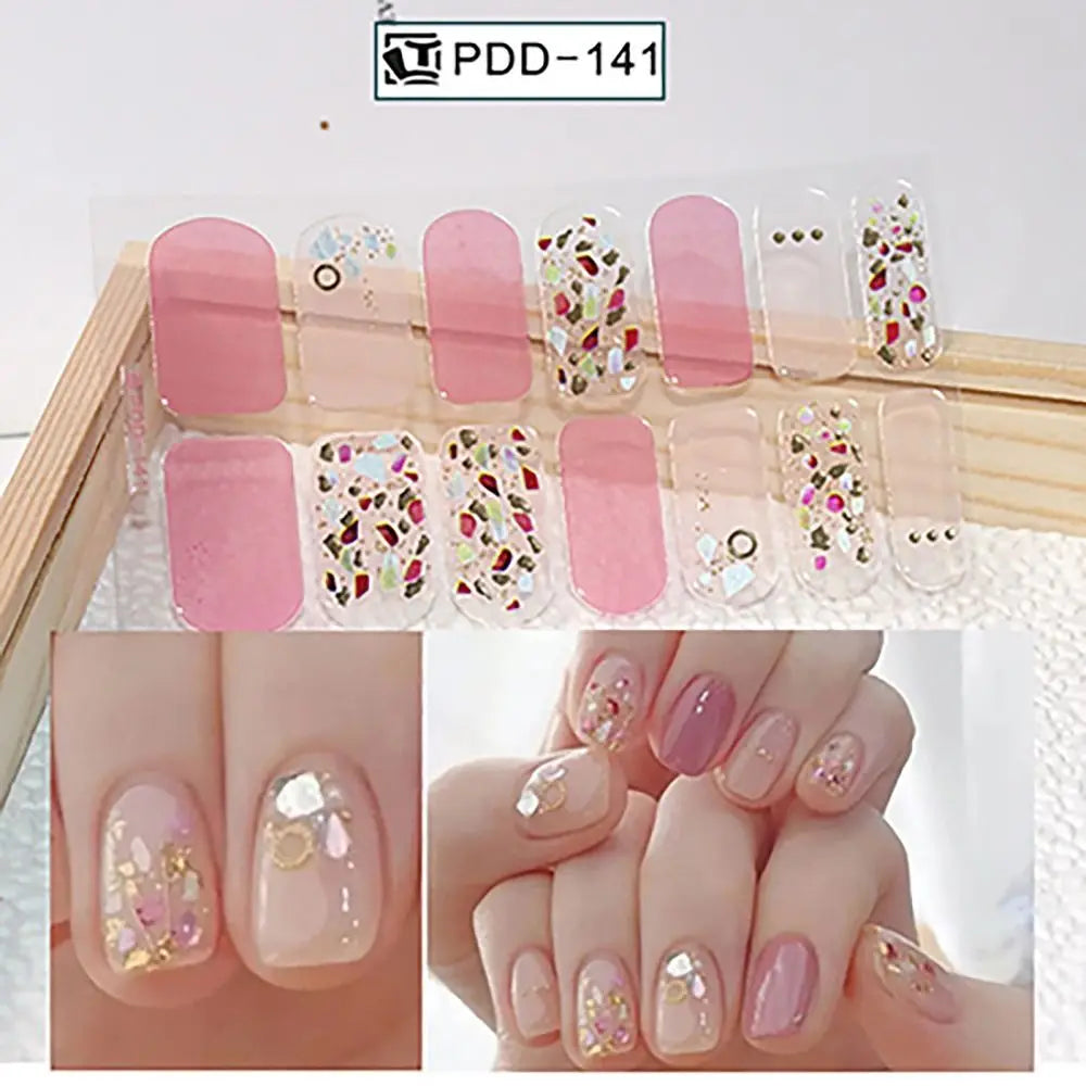 14Strips Gel Nail Stickers